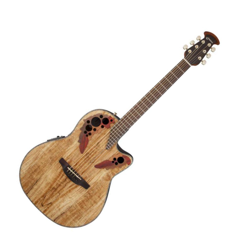Электроакустическая гитара Ovation CE44P-SM Celebrity Elite Plus Mid Cutaway Natural Spalted Maple #1 - фото 1