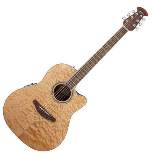 Электроакустическая гитара Ovation CS24P-4Q Celebrity Standard Plus Mid Cutaway Natural Quilt Maple #1 - фото 1
