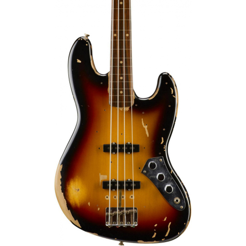 Бас-гитара Fender Jaco Pastorius Jazz Bass®, Rosewood Fingerboard 3-Color Sunburst #1 - фото 1