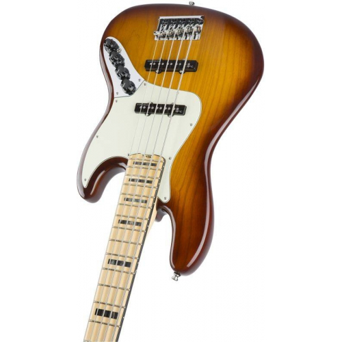 Бас-гитара Fender American Elite Jazz Bass® V Ash, Maple Fingerboard Tobacco Sunburst #6 - фото 6