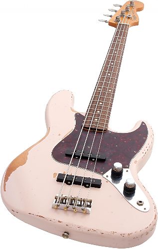 Бас-гитара Fender Flea Jazz Bass Rosewood Fingerboard Roadworn Shell Pink #3 - фото 3
