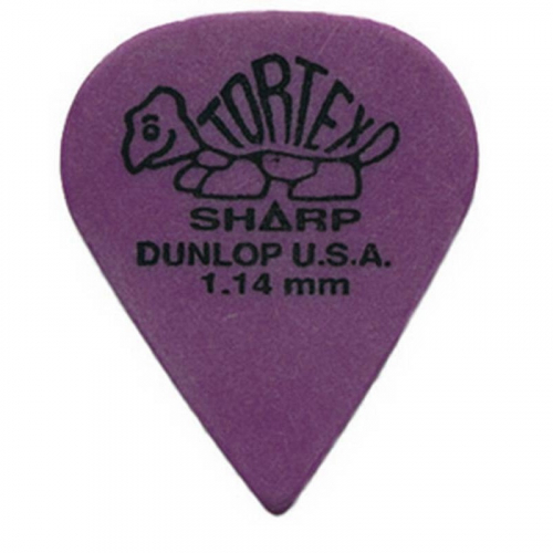 Медиатор Dunlop 412P1.14 Tortex Sharp #1 - фото 1
