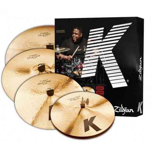 Комплект тарелок для ударных Zildjian K Custom DARK 5 PC Cymbal Set #1 - фото 1