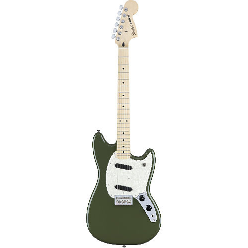 Электрогитара Fender MUSTANG MN Olive #2 - фото 2