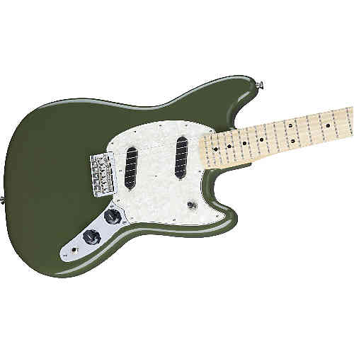 Электрогитара Fender MUSTANG MN Olive #4 - фото 4