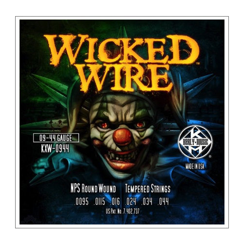 Струны для электрогитары Kerly KXW-0944 Wicked Wire Roundwound Tempered #1 - фото 1