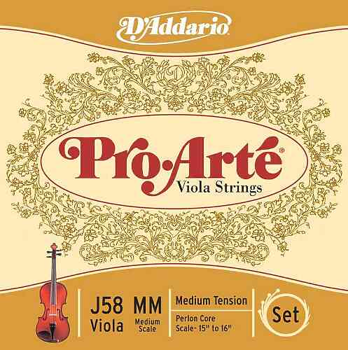 Струны для альта D`Addario J58-MM-B10 Pro-Arte  #1 - фото 1