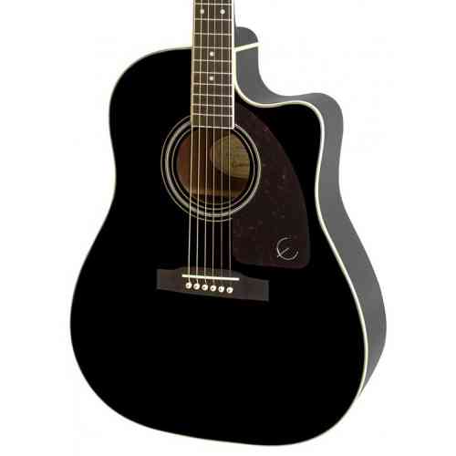 Электроакустическая гитара Epiphone AJ-220SCE Ebony #1 - фото 1