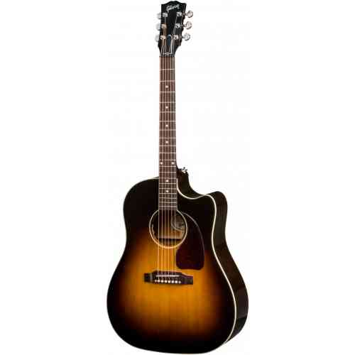 Электроакустическая гитара Gibson 2018 J-45 Cutaway Vintage Sunburst #3 - фото 3