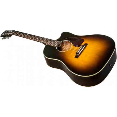 Электроакустическая гитара Gibson 2018 J-45 Cutaway Vintage Sunburst #6 - фото 6