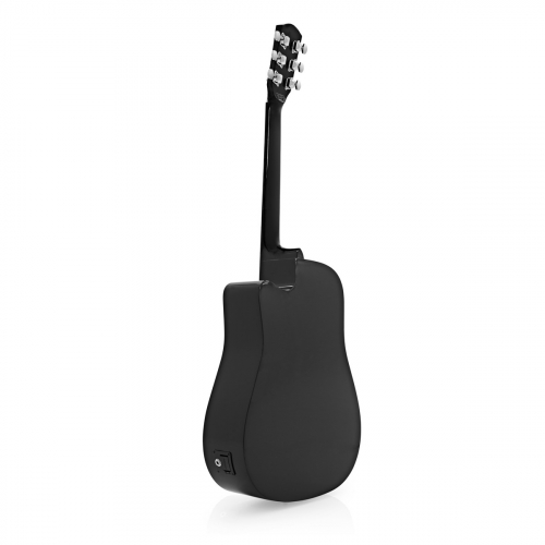 Электроакустическая гитара Fender SQUIER SA-105CE DREADNOUGHT BLACK W/FISHMAN PREAMP #4 - фото 4