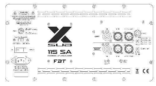 Активный сабвуфер FBT X-SUB 115SA  #3 - фото 3