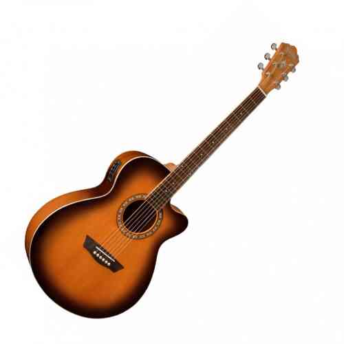 Электроакустическая гитара Washburn WMJ7S-ATBM MiniJumbo #4 - фото 4