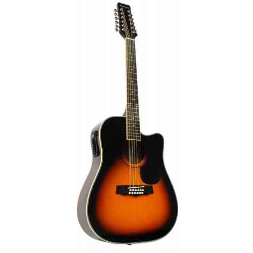 Электроакустическая гитара Martinez Faw-802 - 12 CEQ/TRS #2 - фото 2