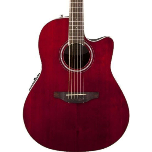 Электроакустическая гитара Ovation CS24-RR Celebrity Standard Mid Cutaway Ruby Red #1 - фото 1