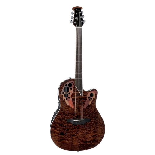 Электроакустическая гитара Ovation CE-48P TGE Celebrity Elite Plus Super Shallow Tiger Eye #2 - фото 2