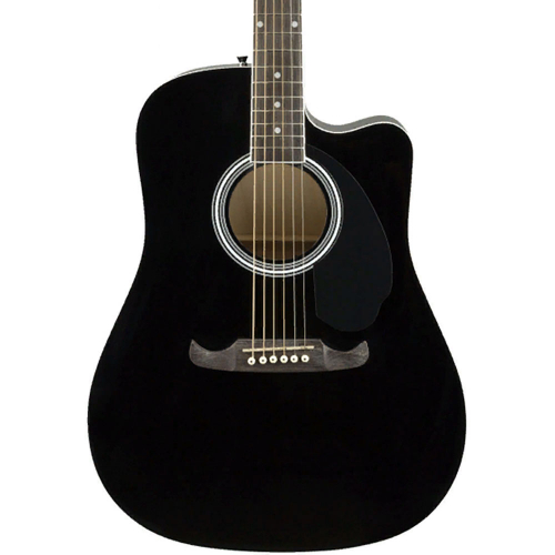 Электроакустическая гитара Fender FA-125CE Dreadnought Black #1 - фото 1