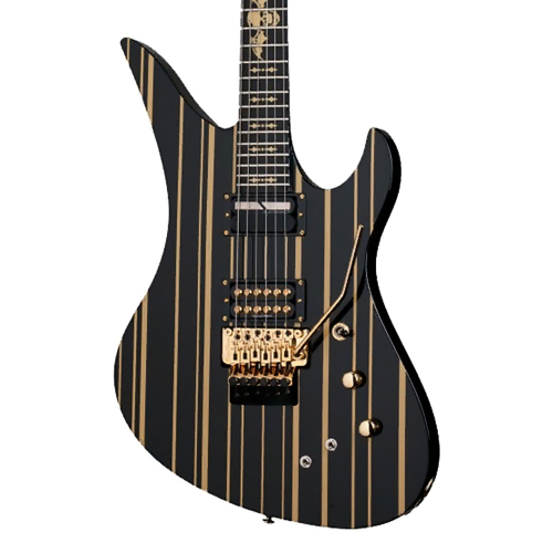 Электрогитара Schecter SYNYSTER CUSTOM-S BLK/GOLD #1 - фото 1
