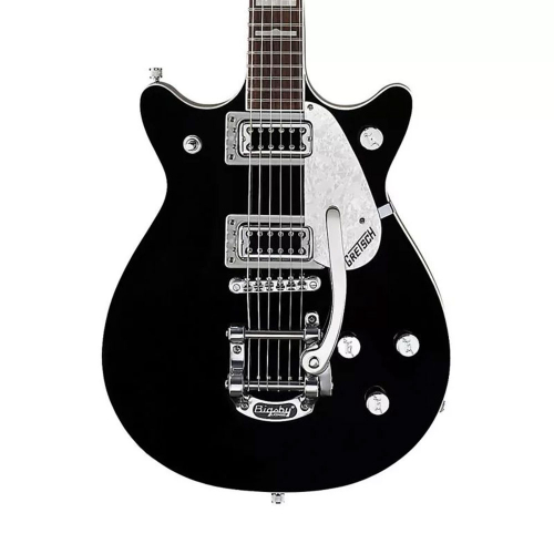 Электрогитара Gretsch G5445T Double Jet with Bigsby Rosewood Fingerboard Black #1 - фото 1
