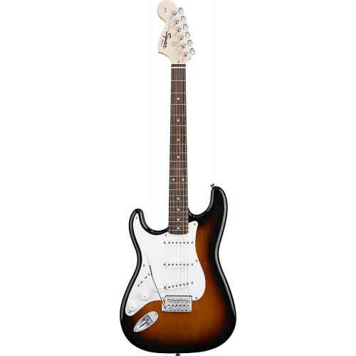 Электрогитара Fender SQUIER AFFINITY STRATOCASTER LEFT HANDED LRL BROWN SUNBURST #2 - фото 2