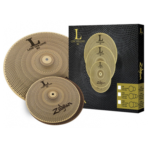Комплект тарелок для ударных Zildjian LV38 Low Volume 13” HiHat/18” Crash Ride #1 - фото 1