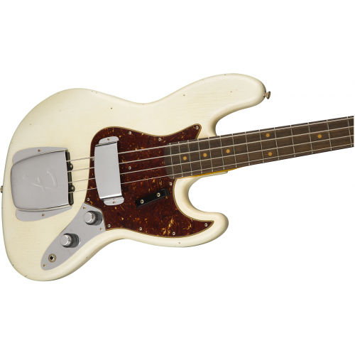 Бас-гитара Fender Custom Shop 1962 Journeyman Relic Jazz Bass Rosewood Fingerboard, Aged Olympic White #2 - фото 2