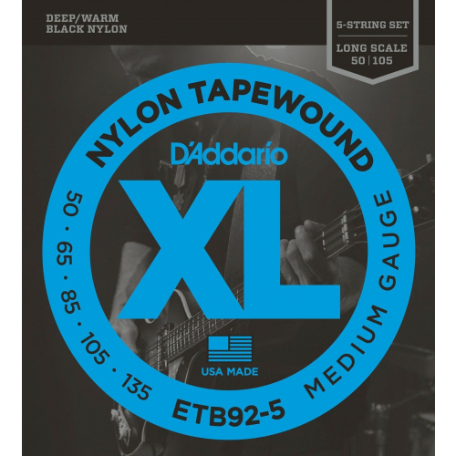 Струны для бас-гитары D`Addario ETB92-5 #2 - фото 2