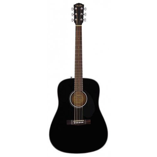 Акустическая гитара Fender CD-60S WN Black #1 - фото 1