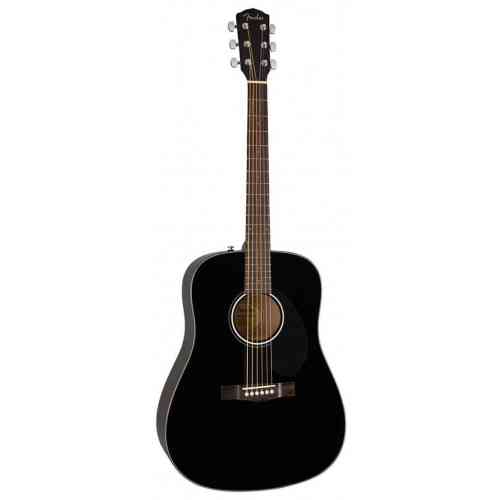 Акустическая гитара Fender CD-60S WN Black #2 - фото 2