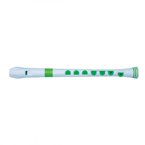 Блок-флейта Nuvo Recorder+ (немецкая система) White/Green #1 - фото 1