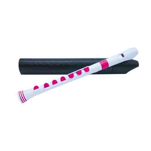 Блок-флейта Nuvo Recorder+ (немецкая система) White/Pink #1 - фото 1