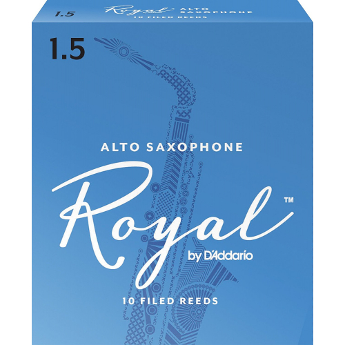 Трость для саксофона D`Addario WOODWINDS RJB1015 ROYAL, ALTO SAX, #1.5, 10 BX #1 - фото 1