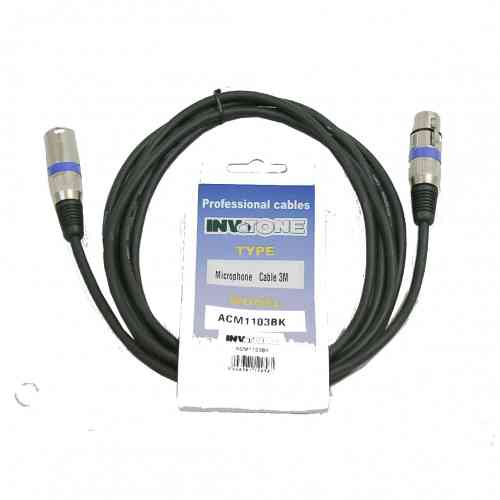 Микрофонный кабель Invotone ACM1103BK #1 - фото 1
