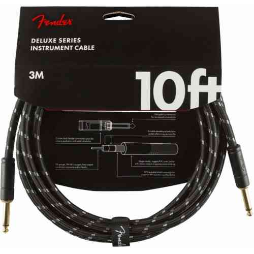 Инструментальный кабель Fender  DELUXE 10' INST CABLE BTWD #1 - фото 1