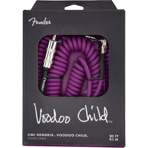 Инструментальный кабель Fender HENDRIX VOODOO CHILD CABLE PURPLE #1 - фото 1