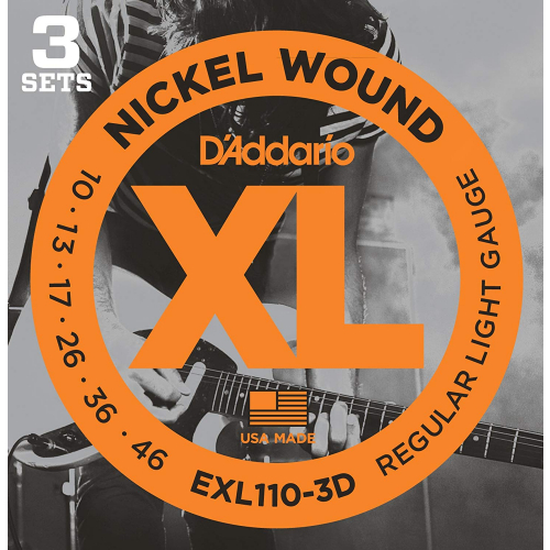 Струны для электрогитары D`Addario EXL110/3D #1 - фото 1