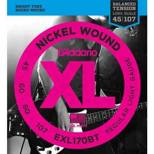 Струны для бас-гитары D`Addario EXL170BT #1 - фото 1