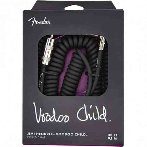 Инструментальный кабель Fender HENDRIX VOODOO CHILD CABLE BLACK #1 - фото 1