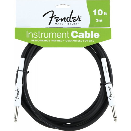 Инструментальный кабель Fender 10' INST CABLE BLK #1 - фото 1