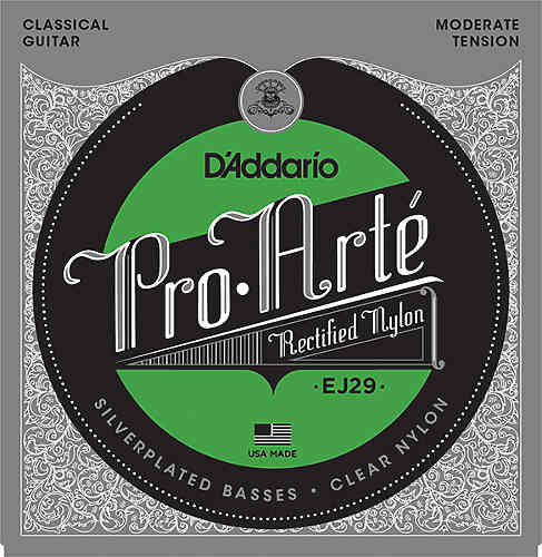 Струны для классической гитары D`Addario EJ29 PRO-ARTÉ RECTIFIED TREBLES, MODERATE TENSION #1 - фото 1