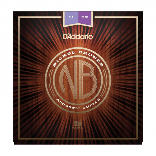 Струны для акустической гитары D`Addario NB1152 Nickel Bronze Acoustic, Custom Light #1 - фото 1