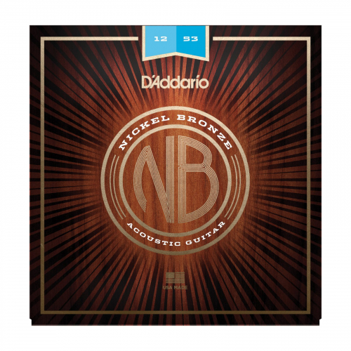 Струны для акустической гитары D`Addario NB1253 - Set Nickel Bronze Acoustic, Light #1 - фото 1