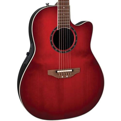 Электроакустическая гитара Ovation 2771AX-CCB Standard Balladeer Deep Contour Cutaway Cherry Cherry Burst #1 - фото 1