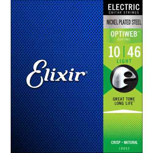 Струны для электрогитары Elixir  19052 OptiWeb  Light 10-46  #1 - фото 1