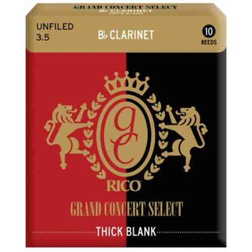 Трость для кларнета Rico Grand Concert Bb Clarinet THICK BLANK 3,5x10 (RGT10BCL350) #1 - фото 1