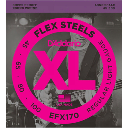 Струны для бас-гитары D`Addario EFX170SL #1 - фото 1