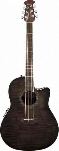 Электроакустическая гитара Ovation CS24P-TBBY Celebrity Standard Plus Mid Cutaway Trans Black Flame Maple #1 - фото 1