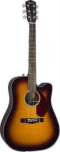 Электроакустическая гитара Fender CD-140SCE DREAD SB W/CASE #4 - фото 4