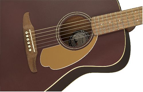 Электроакустическая гитара Fender Malibu Plyr Burgundy Satin WN #5 - фото 5