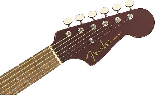 Электроакустическая гитара Fender Malibu Plyr Burgundy Satin WN #7 - фото 7